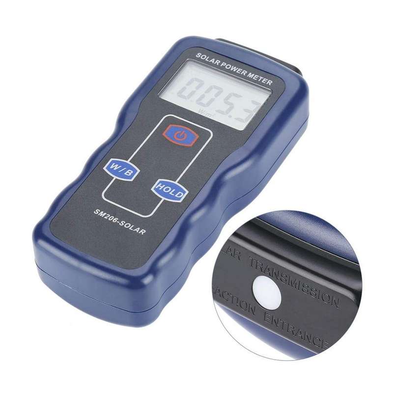 Solar Power Meter (SM206) - Precise Sunlight Intensity Measurement (W/m²)