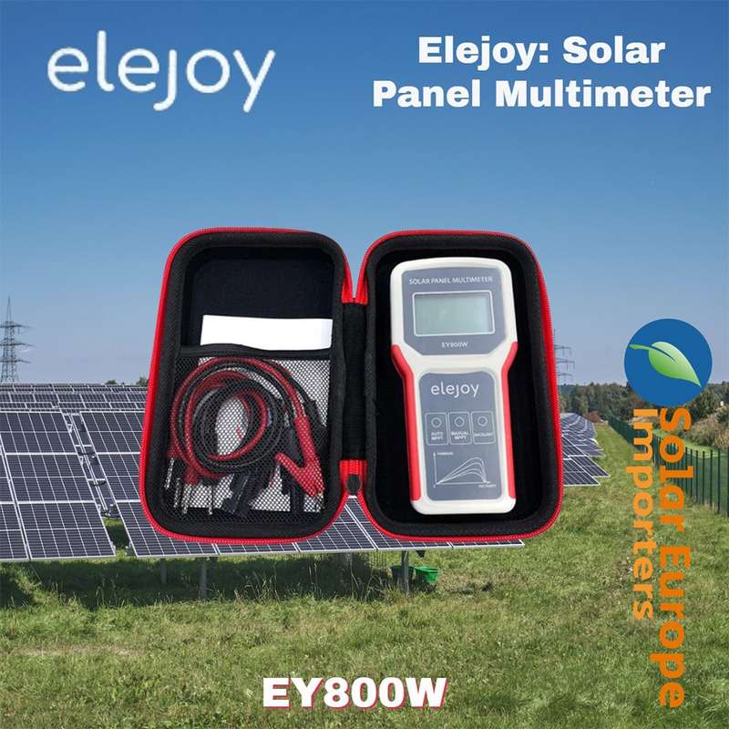 Elejoy Solar Panel Multimeter (EY800W) - Measure Power & Voltage (Open Circuit)