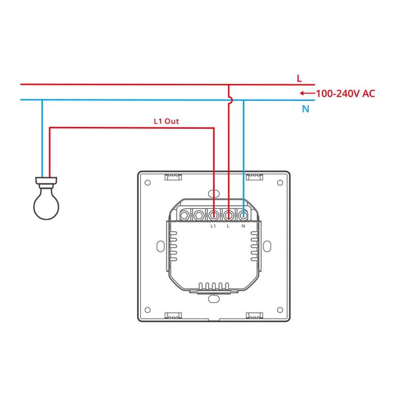 Sonoff M5 Matter Smart Wall Switch - Available in 1/2/3 Channel (White) 1 Gang
