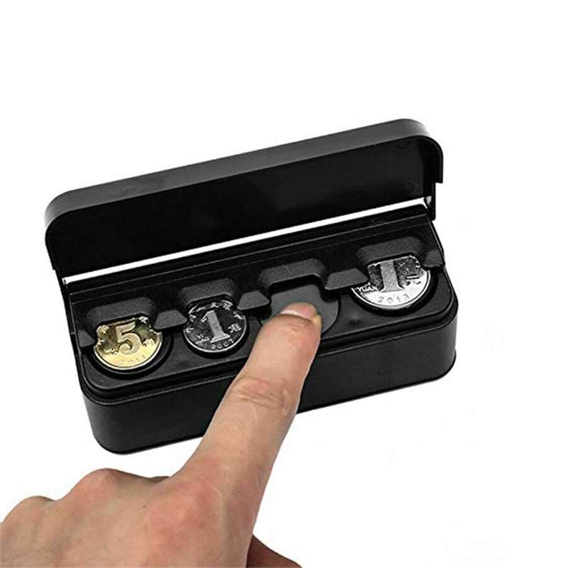 Travel-Friendly Car Coin Organizer - Keep Coins Secure On-the-Go