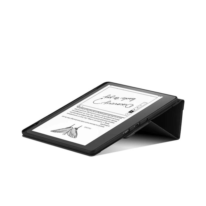 Kindle Scribe Fabric Folio Cover - with Magnetic attachment (Grey)