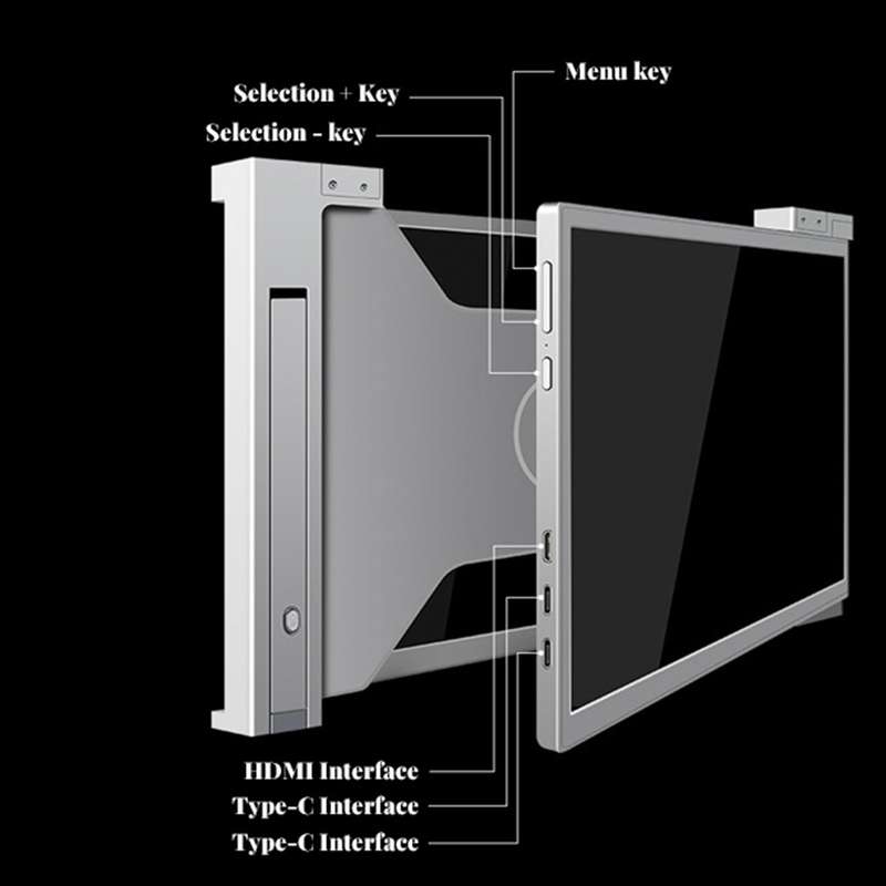 Dual Portable Monitors for Laptops - 13.3 inch / 1920x1080