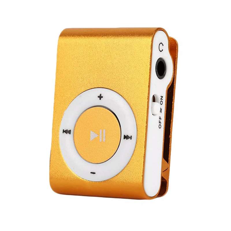 Pocket MP3 Player With Back Clip - Uses Micro SD Light Blue