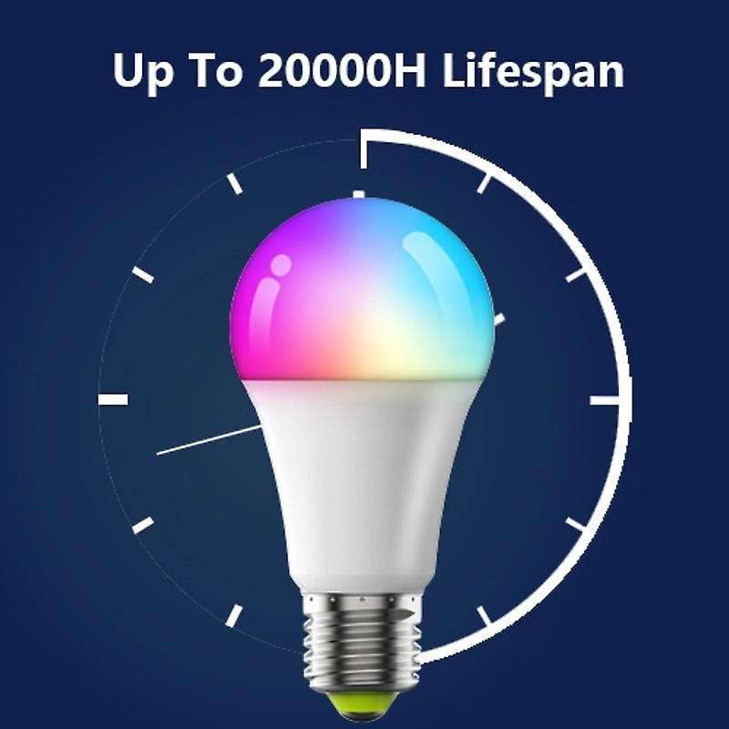 Tuya Smart WiFi LED 9W Bulb E27 Multicolour RGBCW - Alexa / Google / Compatible - Smart Life App