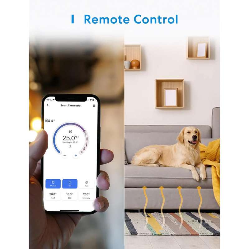 Meross Smart Thermostat - for Electric Underfloor Heating Systems (MTS200HK)