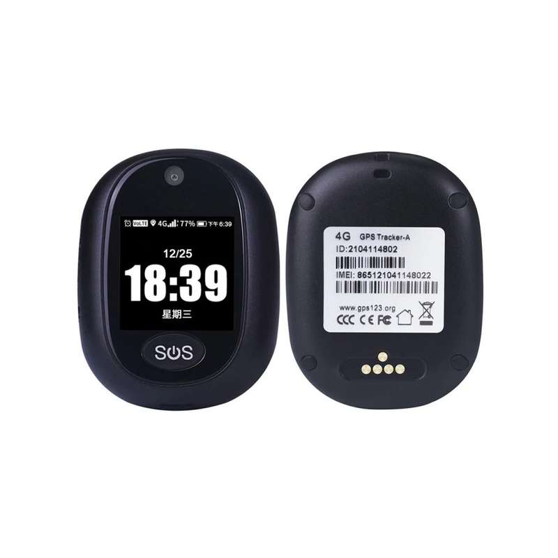 Fall Alarm with GPS Tracking (4G) - Peace of Mind for Seniors (Black)