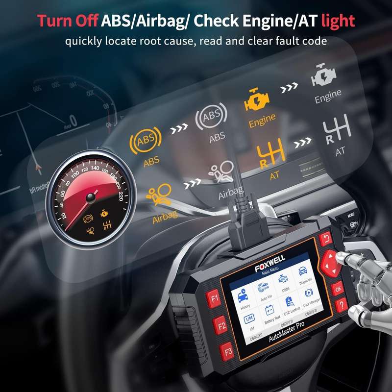 Foxwell NT604 Elite OBD2 Scanner ABS SRS Transmission