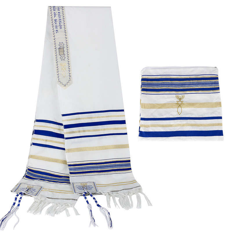 Religious Prayer Shawl - 50x180cm (Multiple Colors) - Includes Bag Red