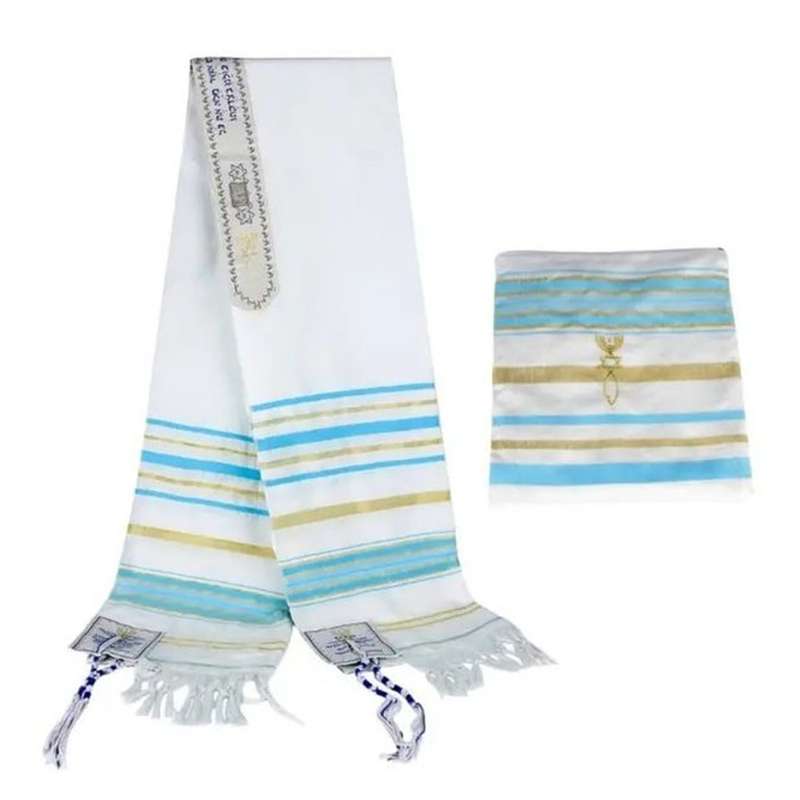 Religious Prayer Shawl - 50x180cm (Multiple Colors) - Includes Bag Red