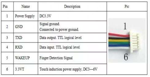 Fingerprint Sensor - R503 Finger Print Reader - Serial 3.3V