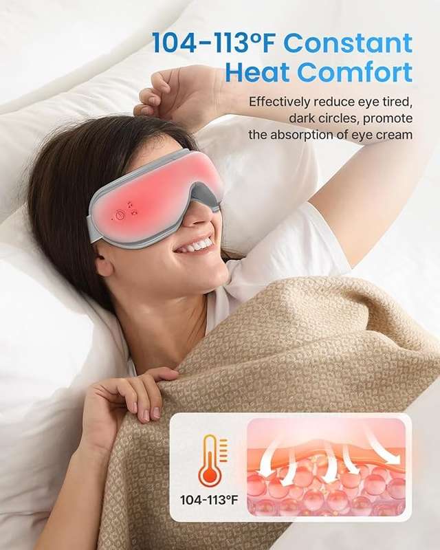 RENPHO Eyeris 1 Eye Massager - Eye Mask with Heater and Bluetooth Music