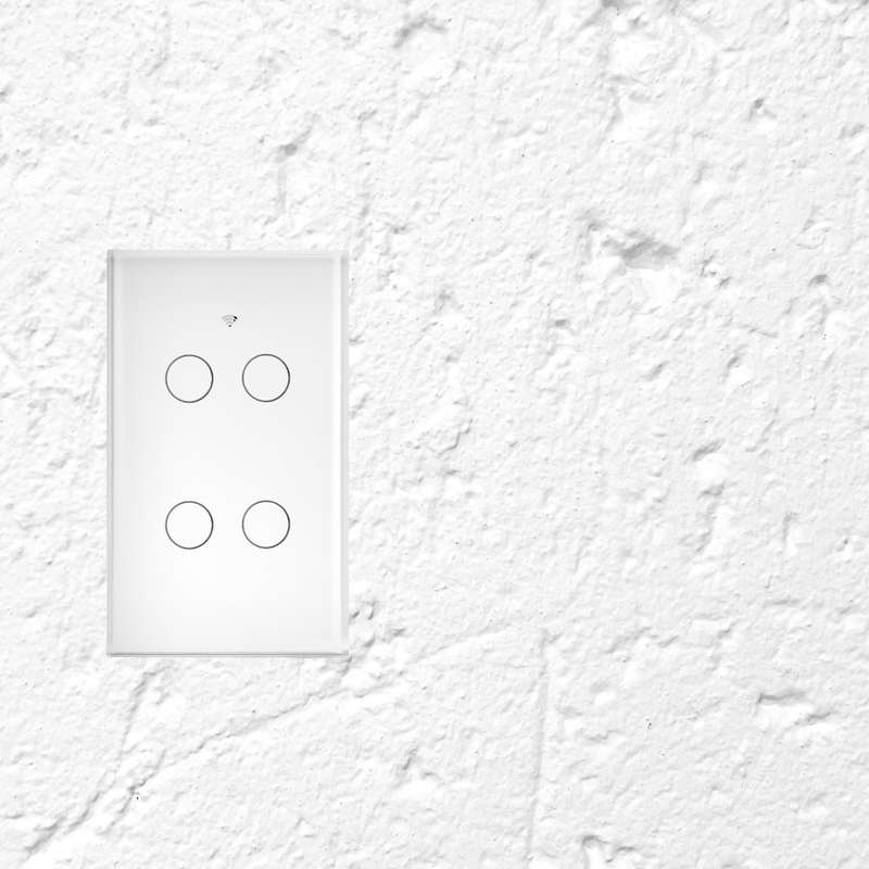 GeeWiz Wifi Smart Light Switch (NO NEUTRAL REQUIRED) - TUYA + Capacitor 4 Gang