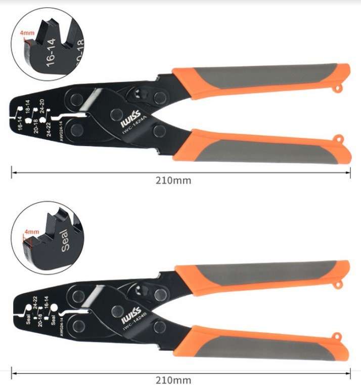 Open Barrel Crimper- 24-14AWG (IWC-1424B)