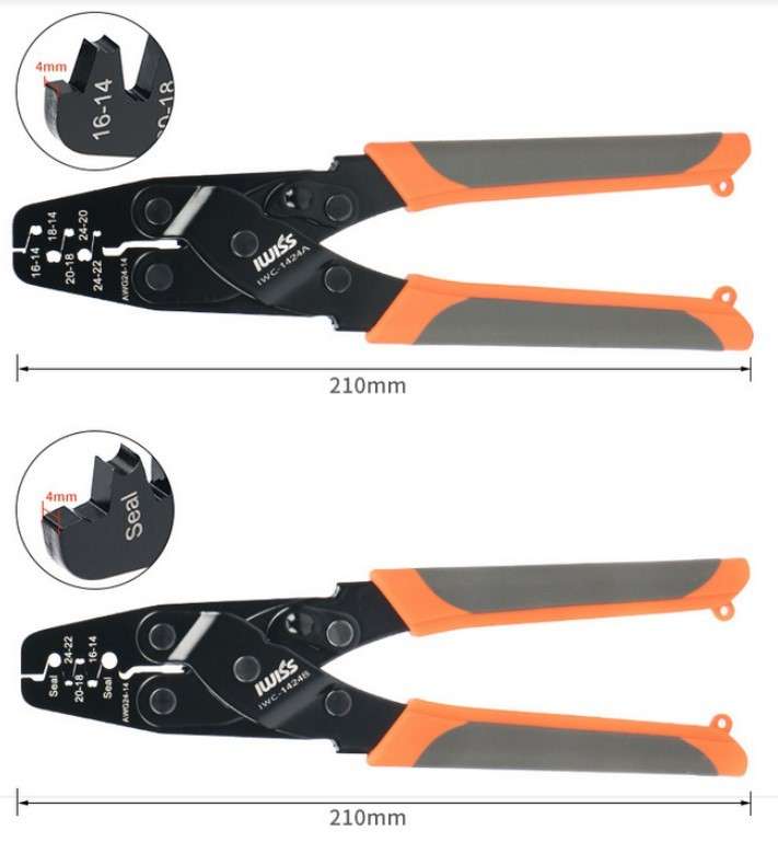 Open Barrel Crimper- 24-14AWG (IWC-1424A)