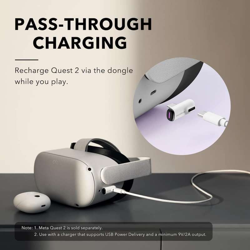 Soundcore VR P10 Gaming Earbuds-Low Latency- Meta Officially Co-branded- Dual Connection- 2.4GHz ...