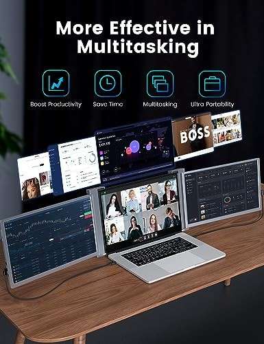 Dual Portable Monitors for Laptop - 15.6 inch