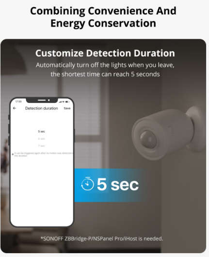 Sonoff Zigbee Motion Sensor