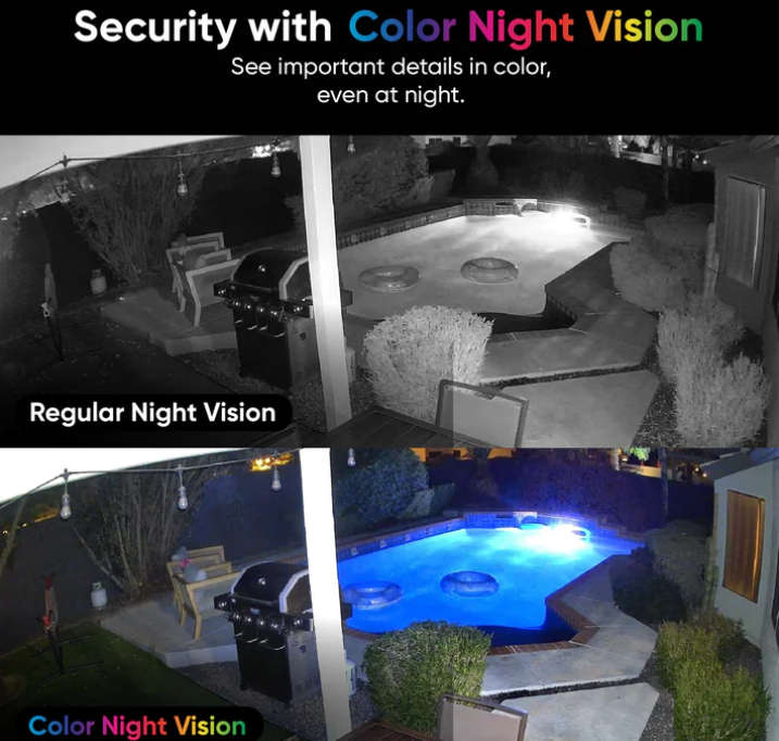 Wyze Cam v4- 2K HD Wi-Fi Smart Home Security Camera- Indoor/Outdoor Use- Pet/Baby Monitor- Motion...