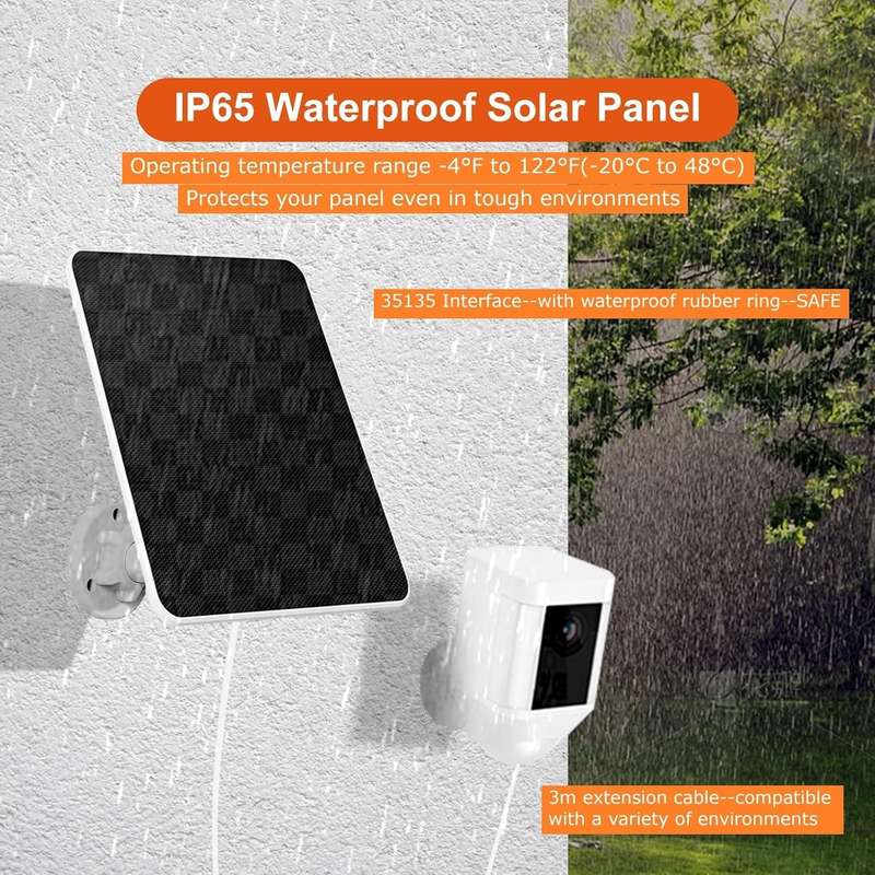 6W Solar Panel for Ring Camera