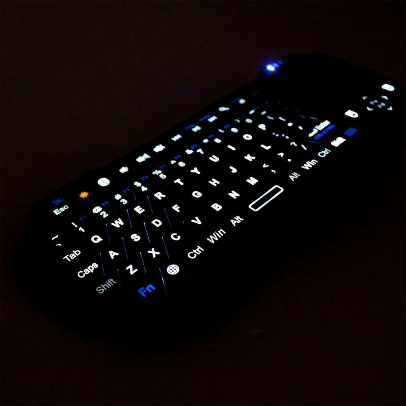 Fosmon Mini Bluetooth Keyboard (QWERTY Keypad)- Wireless Portable with Touchpad- Compatible with ...