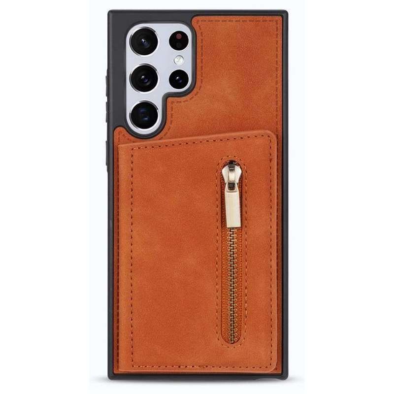 Samsung S21 Ultra Cover Case - with Card Slots / Holder / Wallet Black