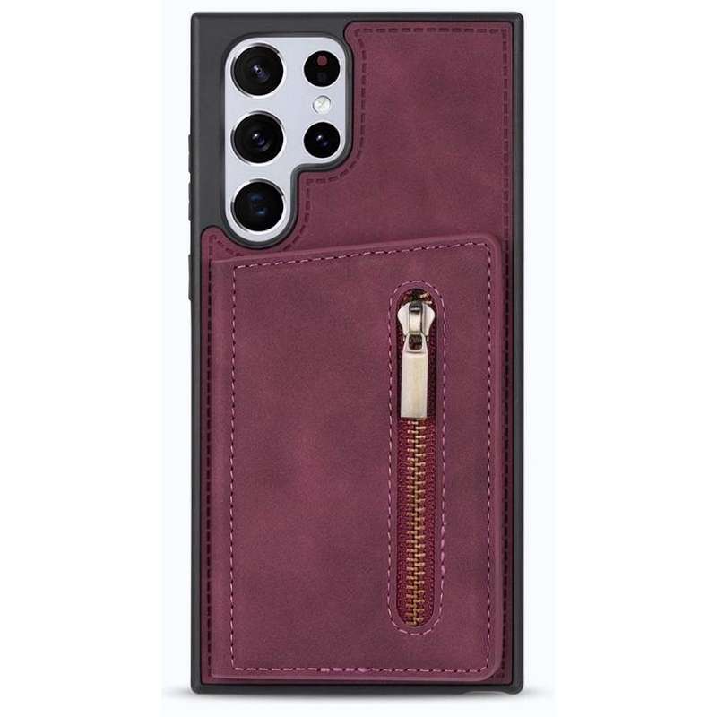 Samsung S21 Ultra Cover Case - with Card Slots / Holder / Wallet Black