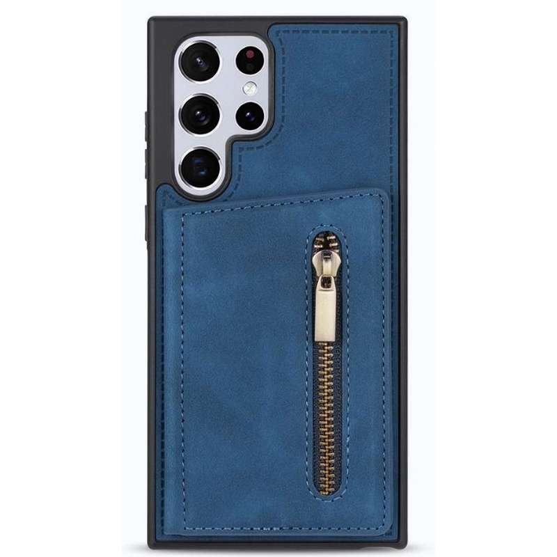 Samsung S21 Ultra Cover Case - with Card Slots / Holder / Wallet Black