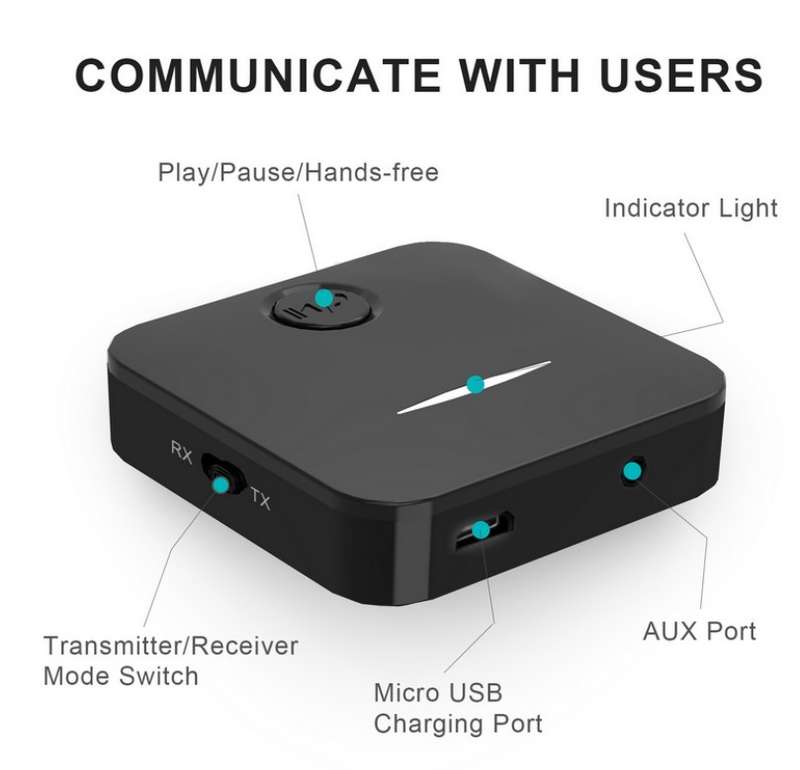 2 in 1 Bluetooth Adapter