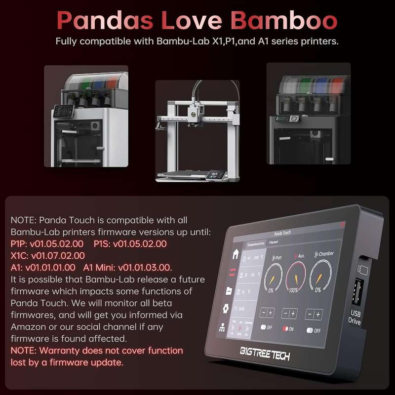 BTT Panda Touch V1.0 Display  for Bambu Lab X1/P1/A1