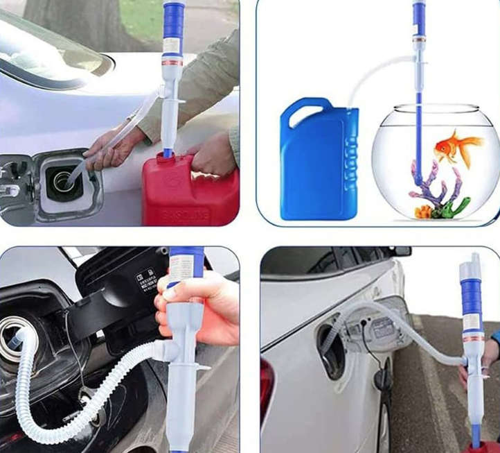 Portable Electric Oil Pump & Siphon - Battery-Powered- Non-Rechargeable