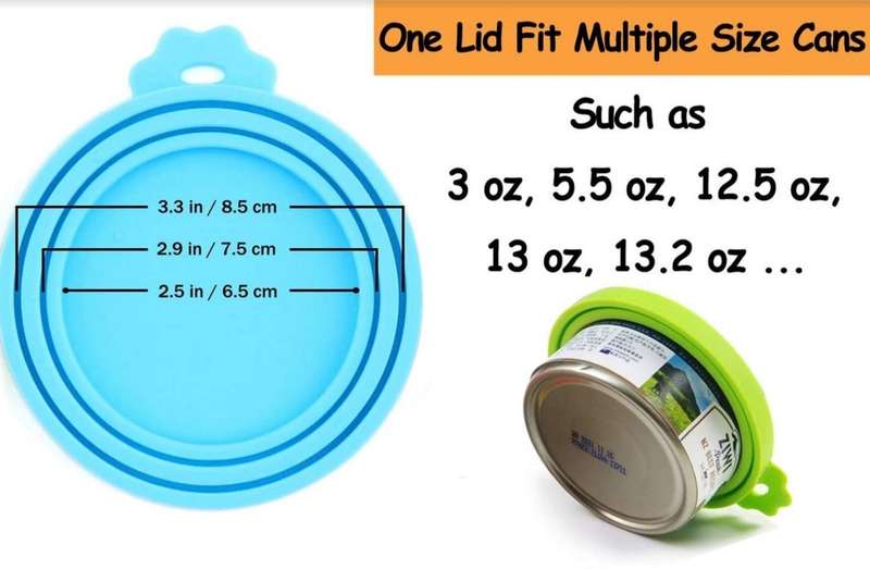 Silicone Can Lid Caps Sky Blue...