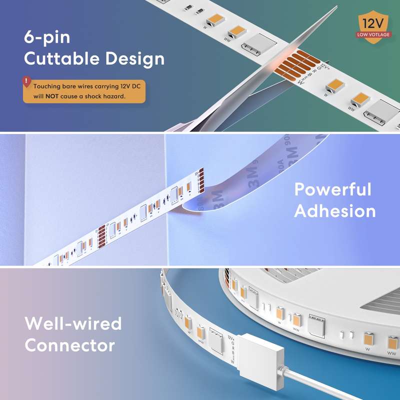 MSL320 PRO Meross 5m Smart Wi-Fi LED RGBWW Strip Light - Alexa/Google/Homekit Compatible
