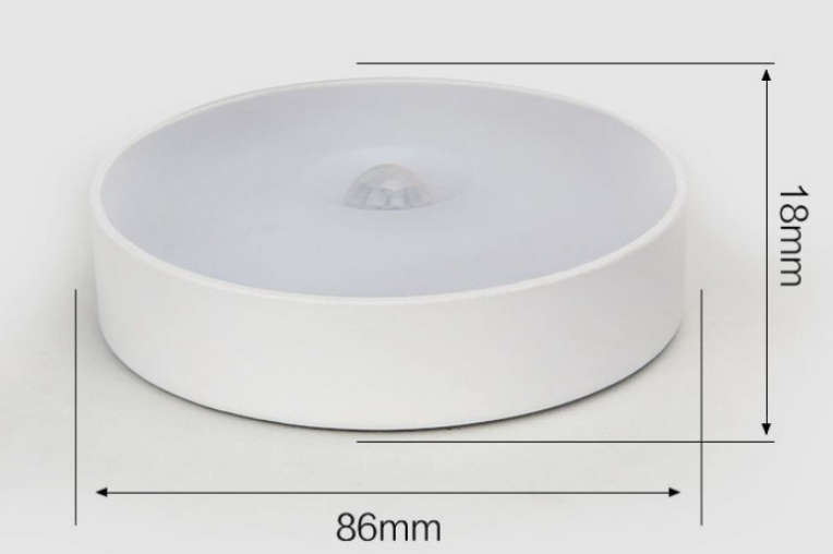 Motion Sensing LED Nightlight - USB Rechargeable Cool and Warm White