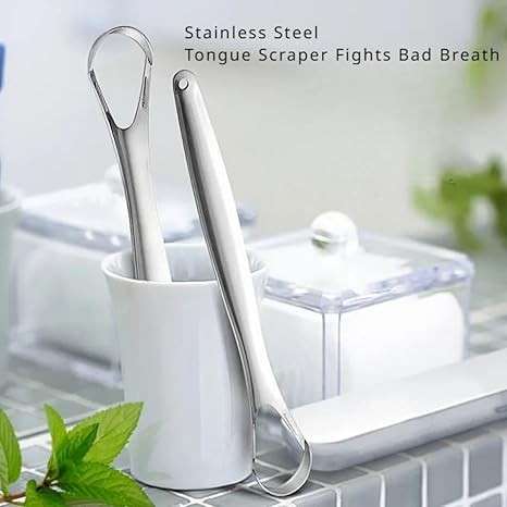 Surgical Grade Stainless Steel Tongue Cleaner
