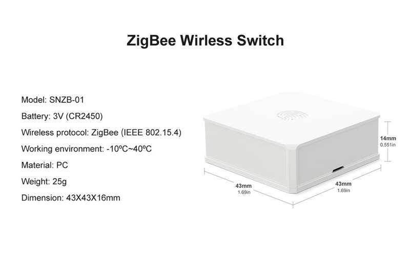 Sonoff SNZB-01 Zigbee Button - manually activate smart devices with one button