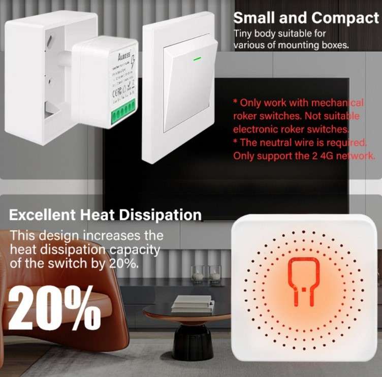 Tuya Mini Switch with Energy Monitor