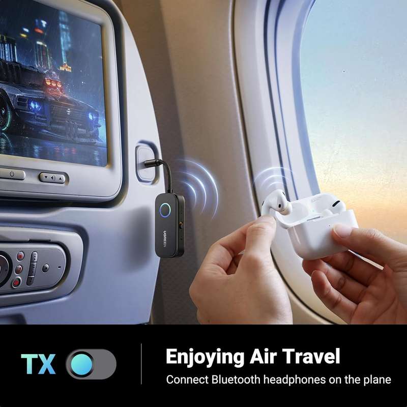 Ugreen Airplane Bluetooth 5.2 Transmitter Adapter