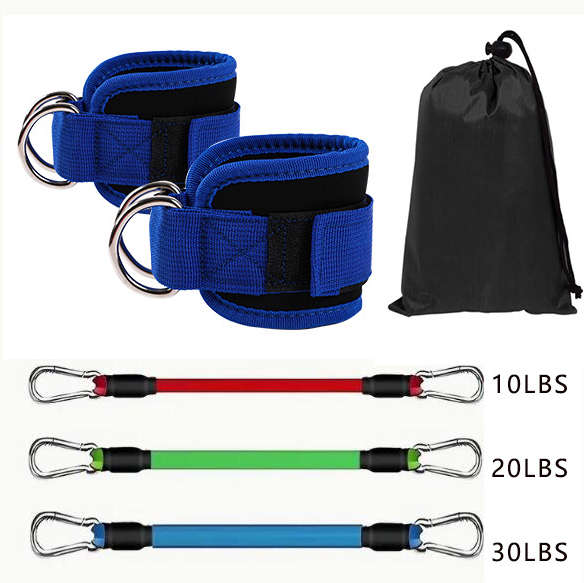 Set of 2 Comfortable Ankle Straps for Cable Machines Versatile Fitness Cuffs for Home & Gym Worko...