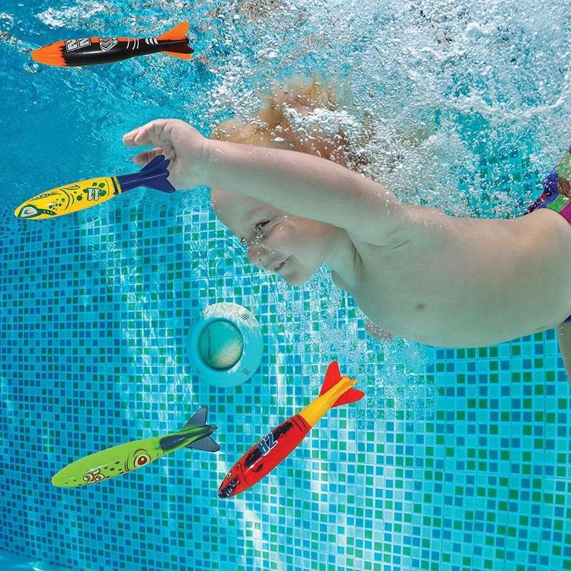 18 Piece Diving Pool Toys Set for Kids - Underwater Swimming Games & Training Fun