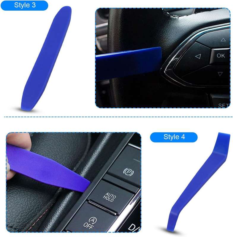5-Piece Auto Trim Removal Tool Set - Car Panel- Dash- and Door Clip Removal Kit