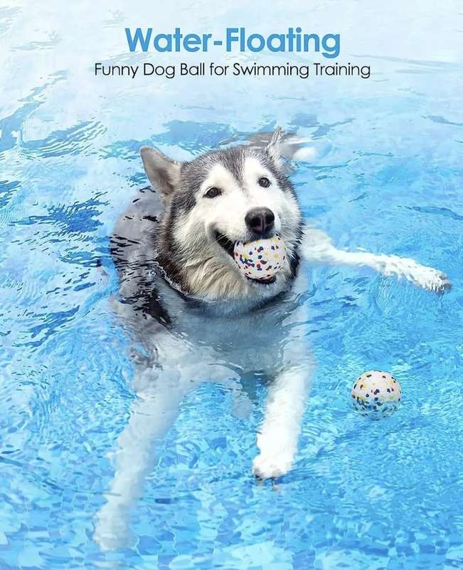 Doggie Tooth Cleaning Ball - Interactive Chew Toy for Healthy Teeth and Gums - 2 Pack