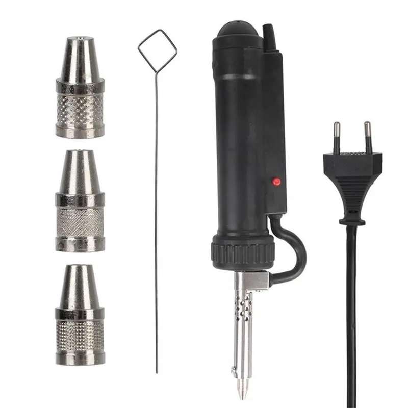Electric Desoldering Iron - Stainless Steel ABS Solder Suction Cup Automatic Portable Welding Sol...