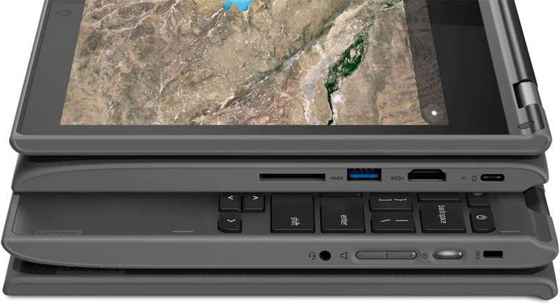 Refurbished Lenovo 11.6" 300e Chromebook Touchscreen - 2-in-1 MediaTek Quad-Core- 4GB RAM- 32GB S...