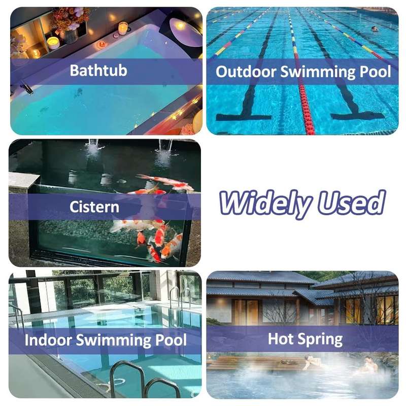 Wireless Floating Pool Thermometer  Easy-Read LCD Screen- Ideal for Swimming Pools- Hot Tubs- ...