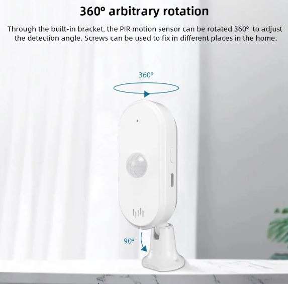 Tuya WIFI PIR Motion Detector With Siren