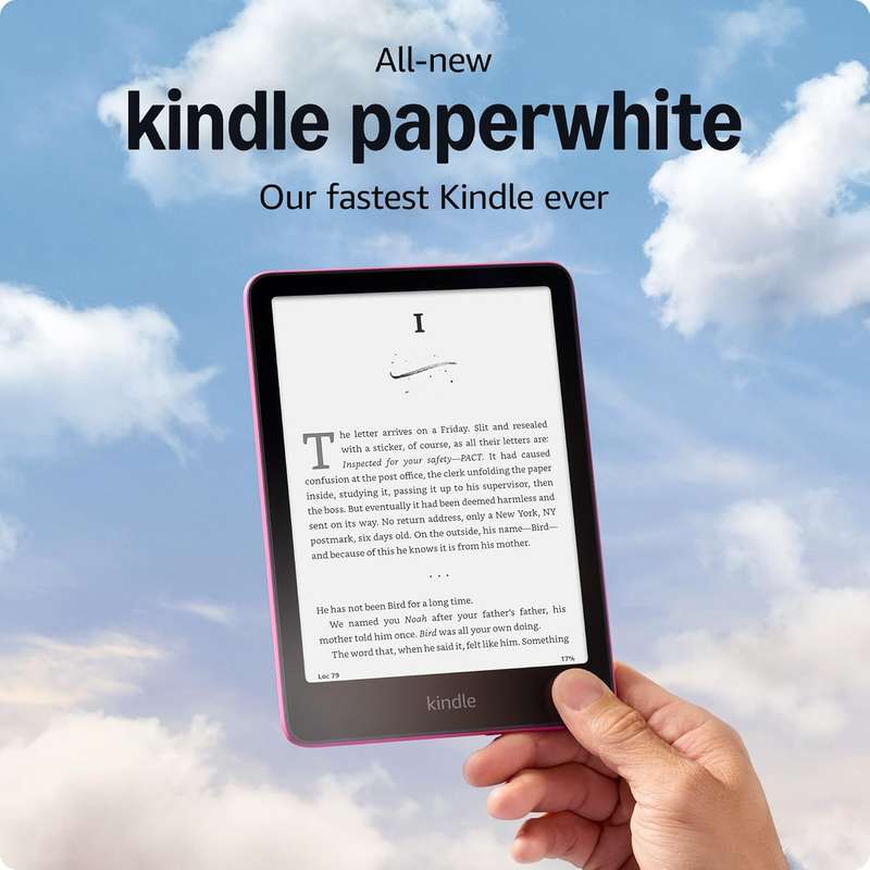 All-New Kindle Paperwhite (16GB)  Fast- Waterproof- and Glare-Free 7 Display with 12-Week B...