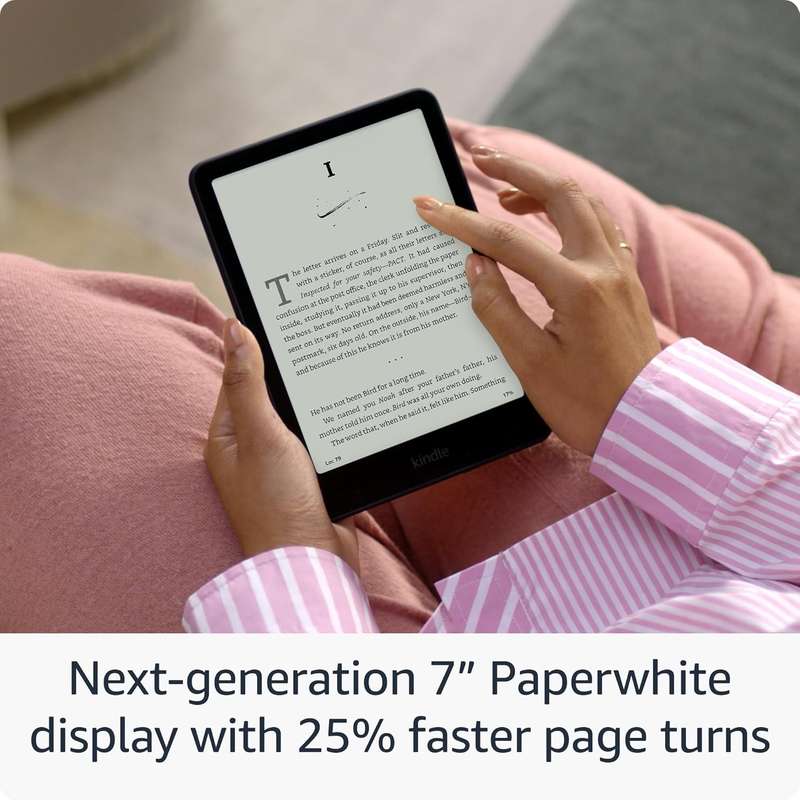 All-New Kindle Paperwhite (16GB)  Fast- Waterproof- and Glare-Free 7 Display with 12-Week B...