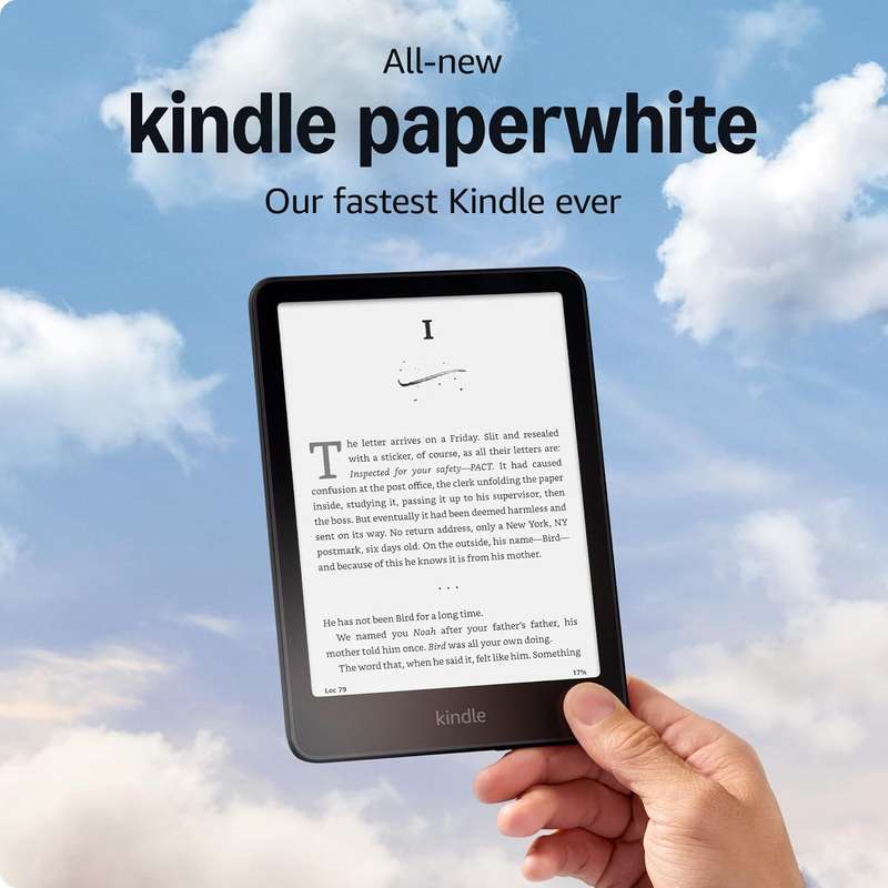 All-New Kindle Paperwhite (16GB)  Fast- Waterproof- and Glare-Free 7 Display with 12-Week B...