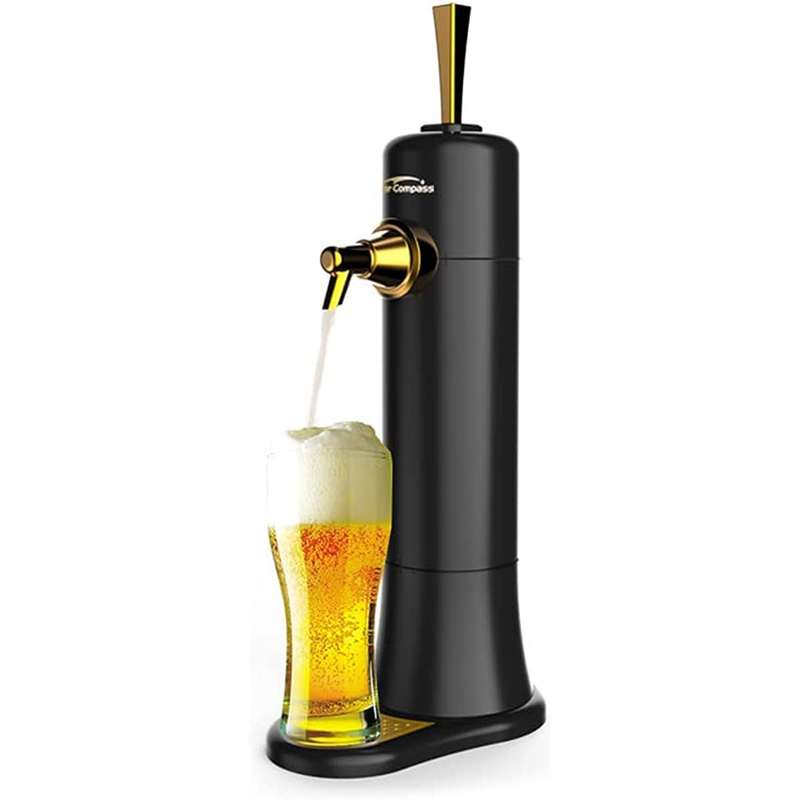 Beer Dispenser - Canned Beer Draft System with Foam Maker and Tap