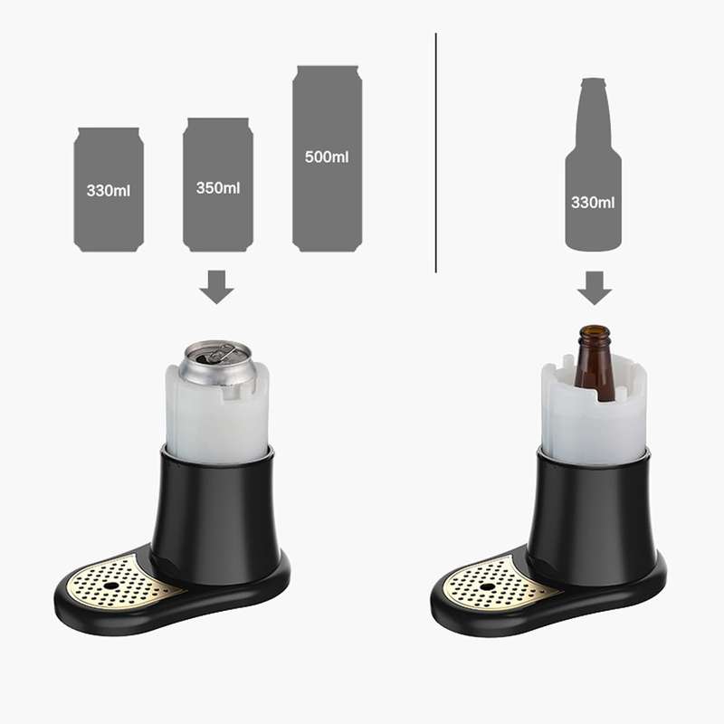 Beer Dispenser - Canned Beer Draft System with Foam Maker and Tap